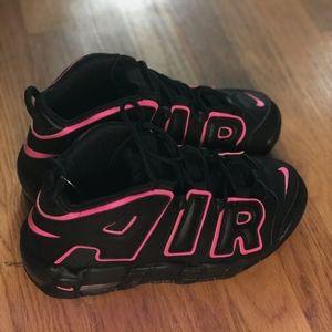 Sz7 Nike Air more Uptempo GS Black Pink